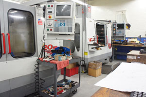 Line of CNC machines